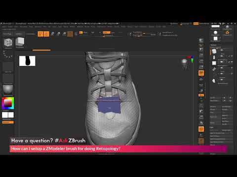 Видео: ZBrush 2021: Ретопология с помощью zmodeler