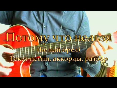 Видео: Потому что нельзя. Текст, аккорды, разбор
