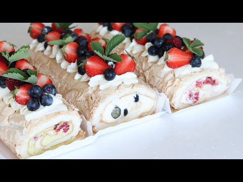 Видео: ТОП-3 НАЧИНКИ для МЕРЕНГОВОГО РУЛЕТА💚 САМЫЕ ВКУСНЫЕ💚 BEST FIllings for meringue cake roll