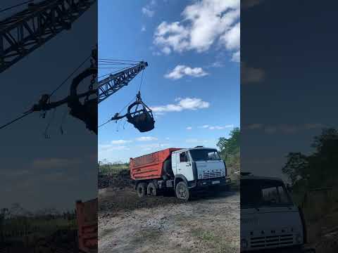 Видео: Драглайн,Камаз и (го….но)