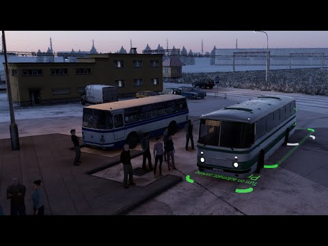 Видео: Автобус «ЛаЗ Турист 699р» версия 1 46 для Euro Truck Simulator 2 v1 46 x Рейс Осташков Валдай