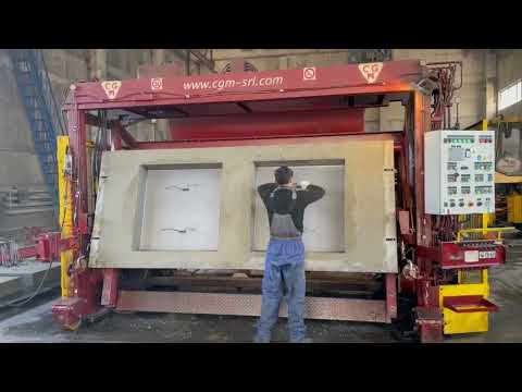 Видео: Производство плит укреплений откосов. CGM.