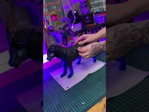 Видео: Мрачный котик получился #sculpture #art