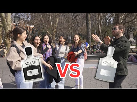 Видео: Creed Aventus против Creed Aventus Cologne (реакция женщин на битву ароматов)