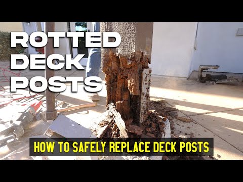 Видео: Замена сгнивших столбов палубы — руководство по эксплуатации