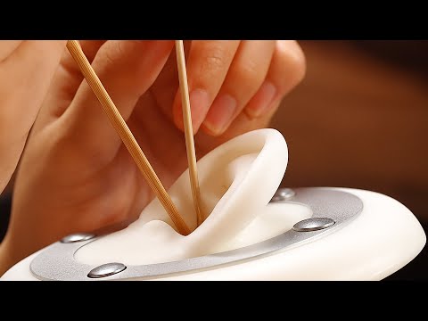 Видео: ASMR Супер Удовлетворительное и Реалистичное Чистка Ушей