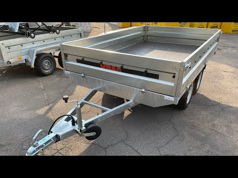 Видео: Обзор топ двух осников, бортовой прицеп платформа, завод прицепов УРСА Запорожье