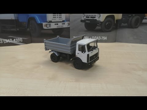 Видео: Обзор модели Маз-555102, масштаб 1:43, "Наш автопром".