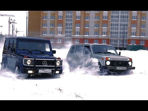 Видео: Гелендваген против НивыТурбо(200л.с.)на бездорожье.
