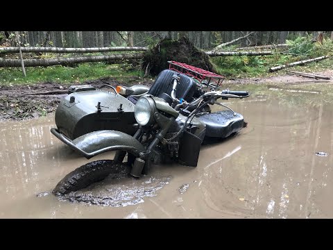 Видео: Урал и Днепр прохват по забытым тропам