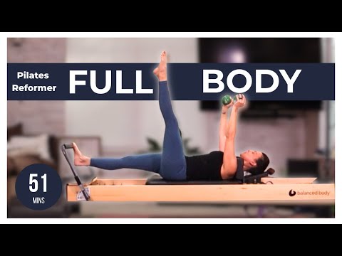 Видео: 51-минутный пилатес-реформер для всего тела | Тренировка с весами среднего уровня + тренировка на...