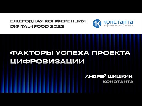 Видео: Факторы успеха проекта цифровизации - Андрей Шишкин