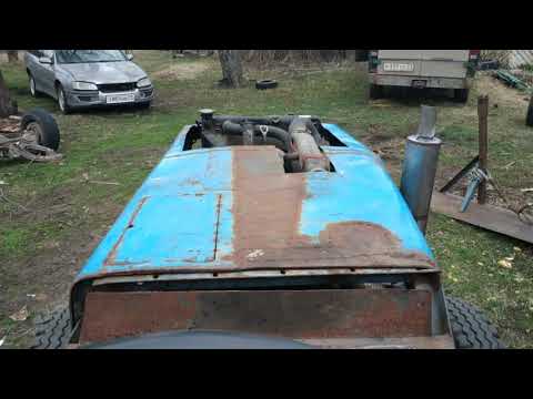 Видео: Тест драйв!!! Самодельного трактора с дизелем Mersedes!