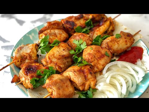 Видео: Шашлык в духовке. Казакша рецепт. Кәуап пеште. Barbecue in the oven. Шашлык из курицы.