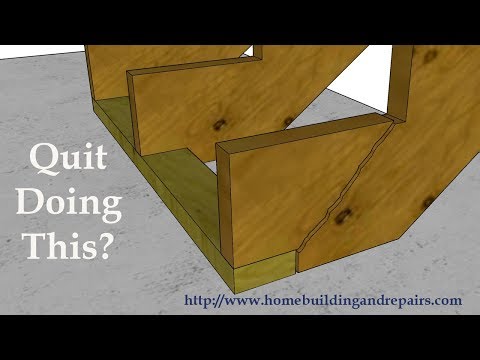 Видео: Как сделать будущий ремонт дома, вырезав выступы в балках для кикеров