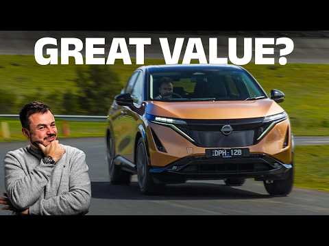 Видео: НАКОНЕЦ-ТО! Обзор Nissan Ariya (включая разгон от 0 до 100 миль и торможение)