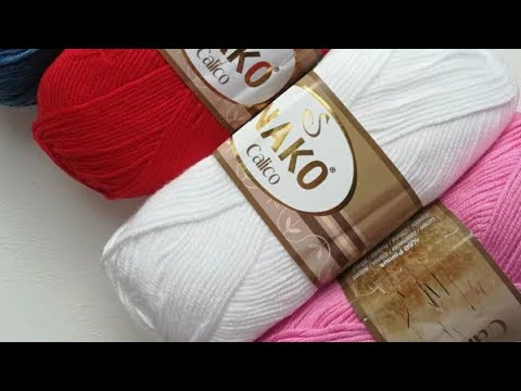 Видео: Обзор пряжи " NAKO  Calico".