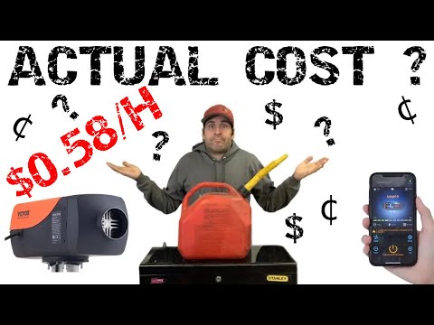 Видео: Реальная стоимость - Дизельный обогреватель - Тест расхода топлива с настройкой MAX.