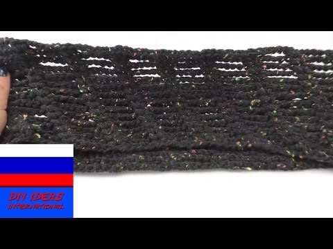 Видео: Летний шарф из воздушных петель вязание крючком