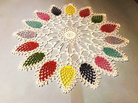 Видео: Салфетка крючком "Вдохновение"_2_ #салфетка #салфеткакрючком #вдохновение