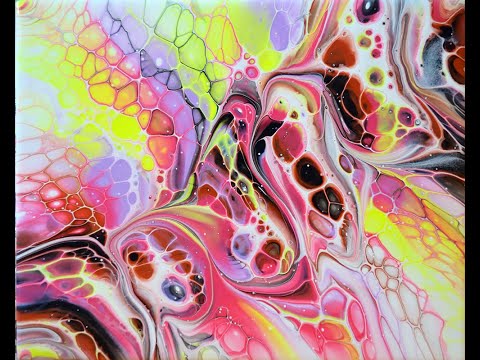 Видео: FLUID ART в технике BLOOM / Два варианта.