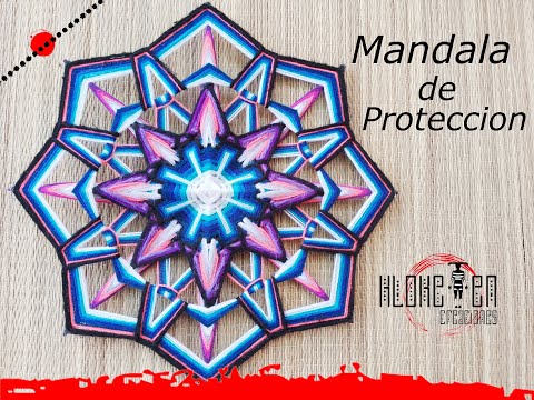 Видео: МАНДАЛА ЗАЩИТА 💥 - мандала сплетенная из шерсти - ручная работа.