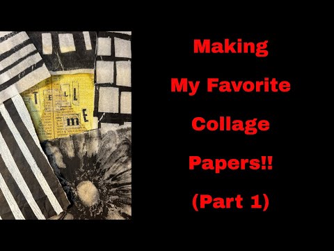 Видео: Мои самые часто используемые коллажные бумаги! #artdemo #mixedmedia #gelliprinting #art #collage