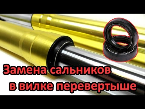 Видео: как поменять сальники на вилке перевертыше. Сервис №30