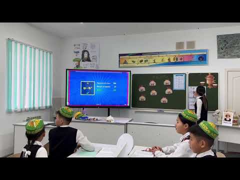 Видео: «Жаңа мектепке—жаңашыл ұстаз» байқауына байланысты өткізілген ашық сабақ.