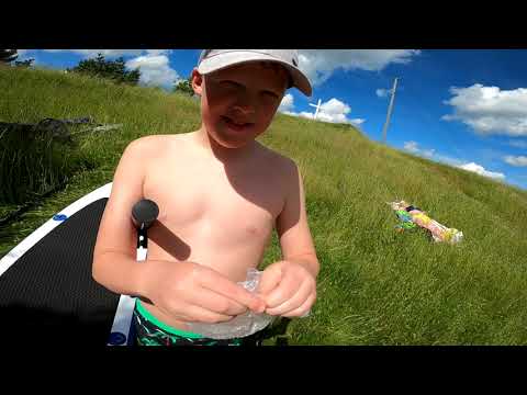 Видео: WindSup sup с парусом бюджетный для начинающих тест и обзор 1 часть.
