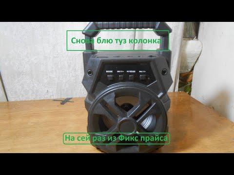 Видео: Снова Блю туз колонка, на сей раз из Фикс прайса.
