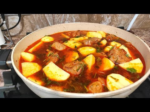 Видео: СОУС НА МИЛЛИОН! Картошка с МЯСОМ! Безумно Вкусный Рецепт!
