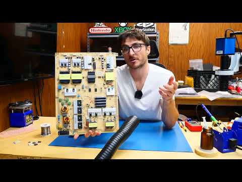 Видео: Ремонт телевизора Vizio: нет питания M75-E1 Блок питания ADTVG1950AB2 715G8549-P01-000-003H