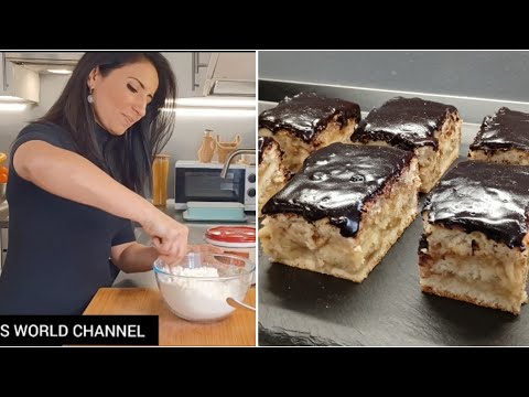 Видео: Բերանում հալվող, փխրուն ու շատ համեղ Խմորեղեն խնձորով և շոկոլադե ջնարակով!! Яблочный пирог или торт