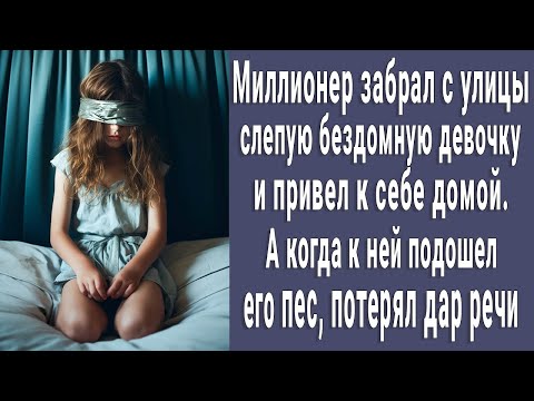 Видео: Миллионер забрал с улицы слепую бездомную малышку. А когда к ней подошел его пес, все обомлели