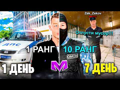 Видео: 7 ДНЕЙ в МВД с НУЛЯ на МАТРЕШКА РП! (CRMP MOBILE)