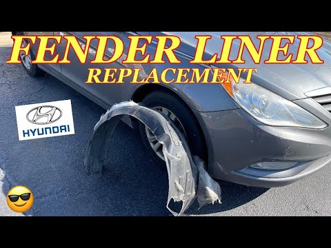 Видео: Замена внутреннего подкрылка HYUNDAI SONATA — Как заменить подкрылок на Hyundai/Kia