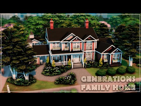 Видео: Большой семейный дом 👪| Симс 4: Строительство | Big Generations Family Home| The Sims 4: Speed Build