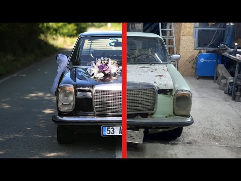 Видео: Mercedes W115 Полная реставрация (3 года)