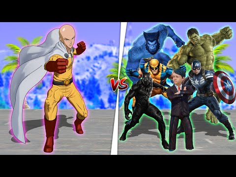 Видео: Сайтама Супергеройларды қырып жіберді! (GTA V)