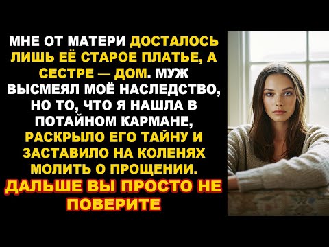Видео: Муж высмеял старое платье матери. Но находка в нём заставила его молить о прощении Жизненная история
