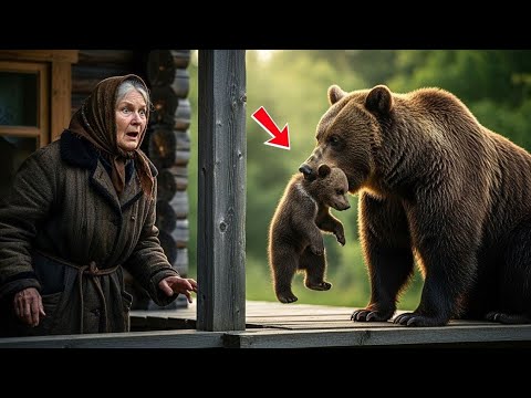 Видео: Медведица принесла детёныша к старой женщине — и Бог ответил чудом