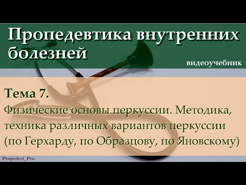 Видео: Тема 7. Физические основы перкуссии. Методика, техника различных вариантов перкуссии