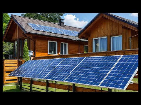 Видео: Солнечные панели у забора (вместо забора) - проблемы с соседями