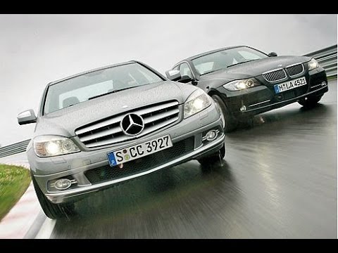 Видео: BMW 3 E90 vs Mercedes C W204 - Тест-Драйв