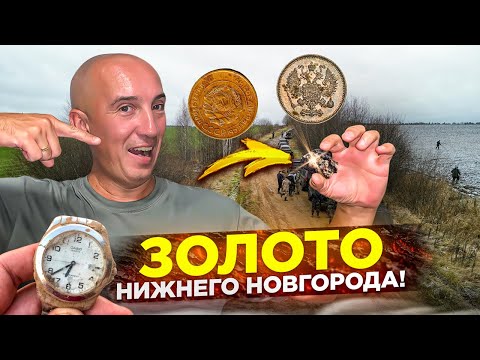 Видео: Нашли Золото под Нижним Новгородом, но что-то пошло не так.. Новый тур от Серого Копателя!