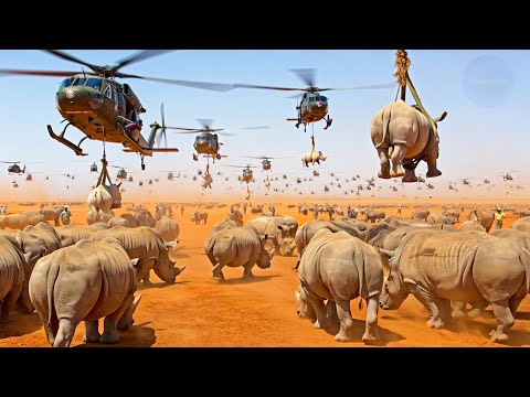 Видео: АФРИКА Вывезла ВСЕХ Оставшихся в Живых НОСОРОГОВ | ВОТ Что Стало Через 50 ЛЕТ