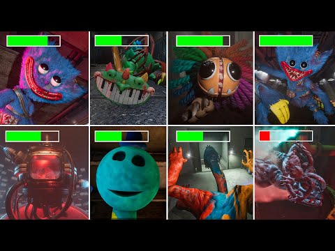 Видео: Poppy Playtime Глава 4 — Все боссы с полосками здоровья