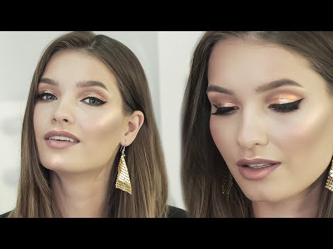 Видео: ЗОЛОТОЙ МАКИЯЖ ГЛАЗ С ГЛИТТЕРОМ #TANYAMAKEUP