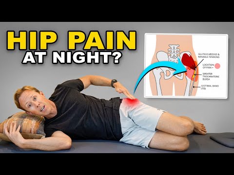Видео: Боль в бедре при сне на боку? (Реабилитация при тендинопатии ягодичных мышц)
